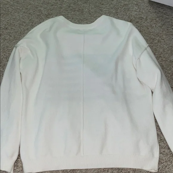 Pink Lily Cream Knit Sweater with American Flag Motif - Picture 6 of 6